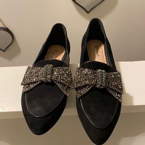 FarylRobin Suede Bow Flats